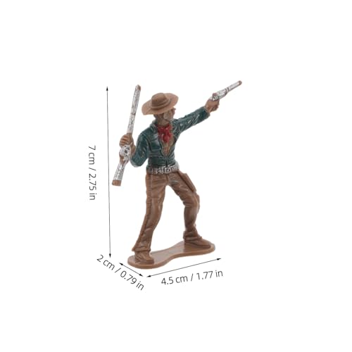 GALPADA 4 Stück Western Cowboy Figuren Miniatur Modell mit Detaillierter Gestaltung für Partydekoration und Sammler Authentische Western-Figur für Tisch und Heimdeko GALPADA 4 Stück Western Cowboy Figuren Miniatur Modell mit Detaillierter Gestaltung für Partydekoration und Sammler Authentische Western-Figur für Tisch und Heimdeko von GALPADA