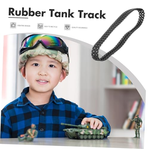 GALPADA 4 Stücke Crawler DIY Control Ersatz Track Für Rahmen Gummi Remote Roboter Chassis Modell Teile Rc Tank von GALPADA
