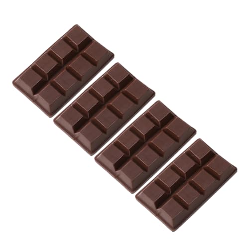 GALPADA 4 Stücke Schokoladenmodell Gefälschte Schokolade Auf Dem Tisch Faux-dessert Falsches Schokoladendekor Schokoladen-requisiten Valentinstag Simuliertes Schokoladendekor Pvc Kaffee von GALPADA