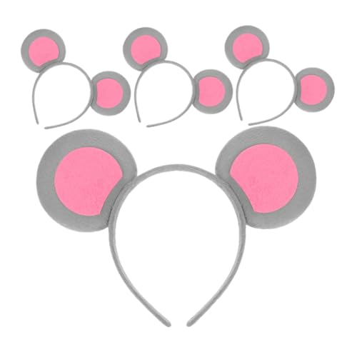 GALPADA 4 Stücke Tierohren Haarreifen für Erwachsene Niedliche Bärenohren Haarschmuck für Kostümpartys Cosplay Feiertage Verstellbar für Frauen von GALPADA