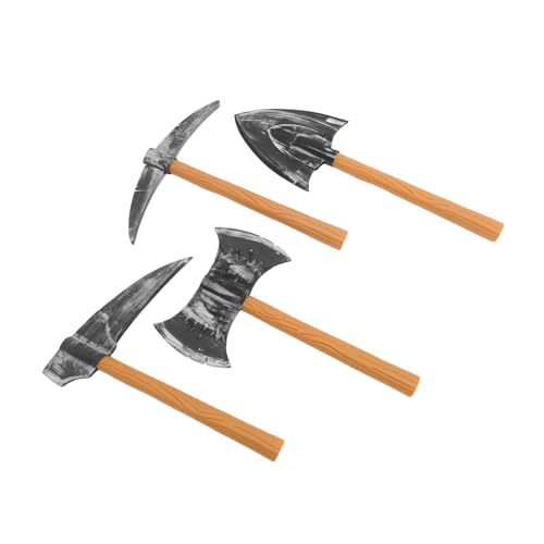 GALPADA Zwergenkostüm-requisitenset: 4-teilige Schaumstoffaxt für Bühnen-Halloween- und Cosplay-Events von GALPADA