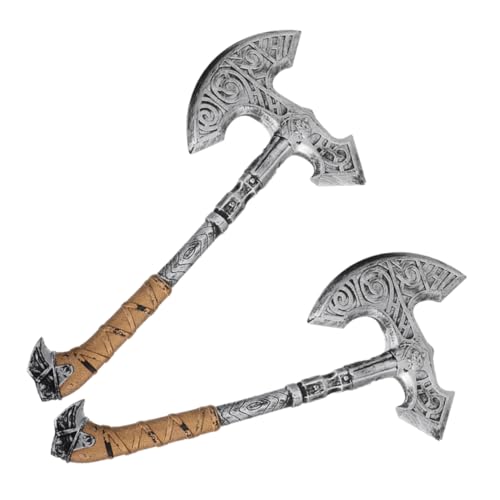 GALPADA 4-teiliges Piratenaxt-requisit: Maskerade- -kostümspielzeug, Realistisches Axtspielzeug Für Halloween-Cosplay-auftritte von GALPADA