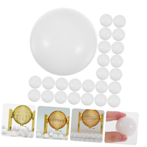 GALPADA 40 Stück Öffnbare Lotteriekugeln aus Wiederverwendbarem Leichtem PVC für Tombola Transparente Raffle Bälle zum Befüllen für Party Event und Gewinnspiele von GALPADA