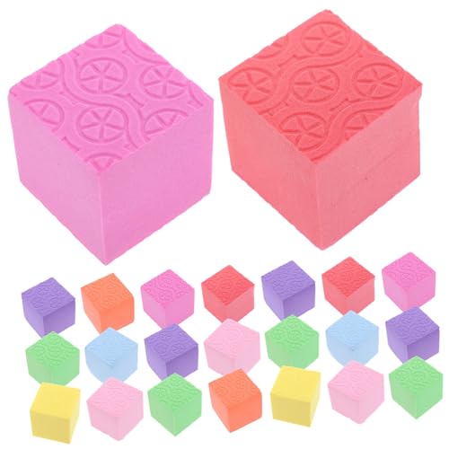 GALPADA 40 Stück Teiliges Bunte Schaumstoff Bausteine Sichere Glatte Oberfläche Pädagogische Würfel zum Zählen und Bauen für Vorschule und Frühkindliche von GALPADA
