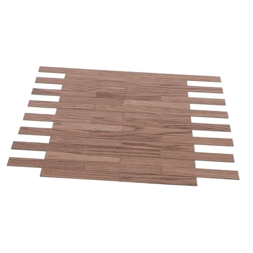 GALPADA 40 Stück Teiliges Miniatur Holzoptik Bodenbelag PVC Miniaturboden für Puppenhaus Dekoration Robust Glatt Retrofarbene Miniatur Fußbodenplatten für DIY Mini Haus Modelle GALPADA 40 Stück Teiliges Miniatur Holzoptik Bodenbelag PVC Miniaturboden für Puppenhaus Dekoration Robust Glatt Retrofarbene Miniatur Fußbodenplatten für DIY Mini Haus Modelle von GALPADA
