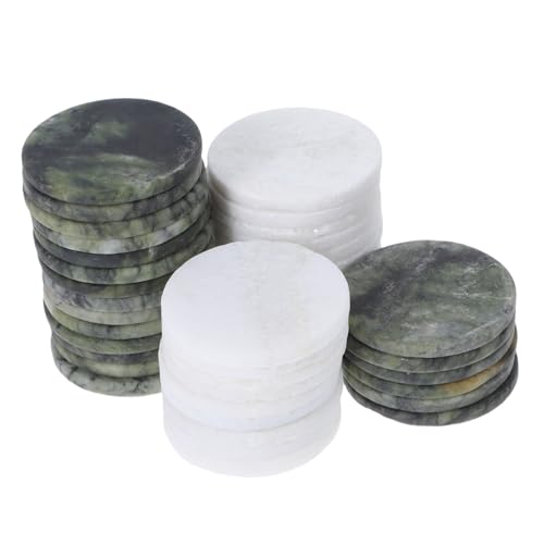 GALPADA 40 Stück Wasser Steine Skippingspiel Flache Natürliche Steine Für Pool Strand See Outdoor Wasserspaß Ergonomisch Geformt Leicht Zu Werfen Vielseitig Für Erwachsene von GALPADA