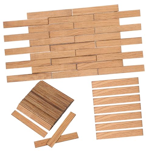 GALPADA 40Stücke Puppenhaus Bodenbelag Selbstklebend Realistisches Holzdesign Für DIY Mini Dekoration Langlebig Und Sicher Der Anwendung von GALPADA