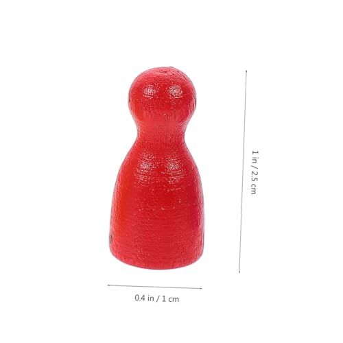 GALPADA 48 Stück Teiliges Humanoide Spielfiguren aus Holz für Brettspiele Poliert Glatt Tragbar Ersatzspielsteine in Rot und Blau Langlebig für Gesellschaftsspiele von GALPADA