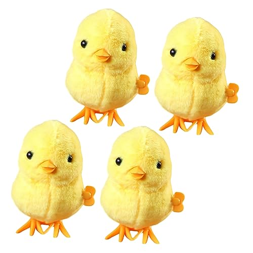 GALPADA 4Stücke Aufziehspielzeug Plüsch Hüpfhuhn für Lustiges Sprungspielzeug für Partys und für Kleinkinder und Spielzeugtiere Taktilen Fähigkeiten GALPADA 4Stücke Aufziehspielzeug Plüsch Hüpfhuhn für Lustiges Sprungspielzeug für Partys und für Kleinkinder und Spielzeugtiere Taktilen Fähigkeiten von GALPADA