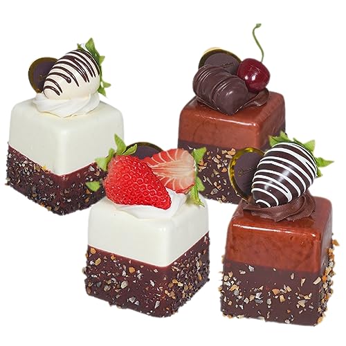 GALPADA 4Stücke Künstliche Kuchenmodelle Realistische Fake Kuchen für Hochzeiten Partys und Fotografie Dekorative Lebensmittel Requisiten für Fensteranzeigen und Events GALPADA 4Stücke Künstliche Kuchenmodelle Realistische Fake Kuchen für Hochzeiten Partys und Fotografie Dekorative Lebensmittel Requisiten für Fensteranzeigen und Events von GALPADA