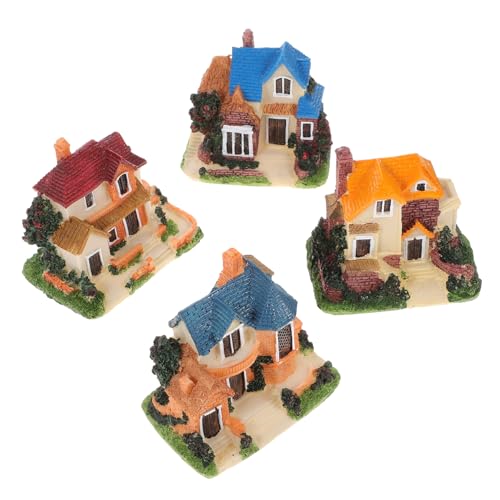 GALPADA 4Stücke Landschaftsdekoration Bezaubernde Hausförmige Figuren Für Tischdeko Hochwertige Mikrolandschaftsaccessoires Verschiedenen Designs GALPADA 4Stücke Landschaftsdekoration Bezaubernde Hausförmige Figuren Für Tischdeko Hochwertige Mikrolandschaftsaccessoires Verschiedenen Designs von GALPADA