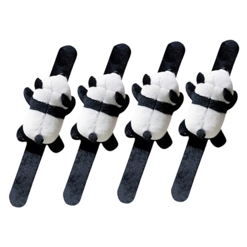 GALPADA 4Stücke Panda Plüsch Slap Armbänder für Tiermuster Handgelenkbänder zum Klatschen Weiche und Hautfreundliche Accessoires für Spiel und Spaß GALPADA 4Stücke Panda Plüsch Slap Armbänder für Tiermuster Handgelenkbänder zum Klatschen Weiche und Hautfreundliche Accessoires für Spiel und Spaß von GALPADA