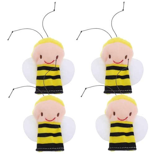 GALPADA 4Stücke Süße Bienen Fingerpuppen aus Plüsch für Kleinkinder Handgefertigtes für Kreative Rollenspiele für Frühe Bildung und Geschichtenerzählen GALPADA 4Stücke Süße Bienen Fingerpuppen aus Plüsch für Kleinkinder Handgefertigtes für Kreative Rollenspiele für Frühe Bildung und Geschichtenerzählen von GALPADA