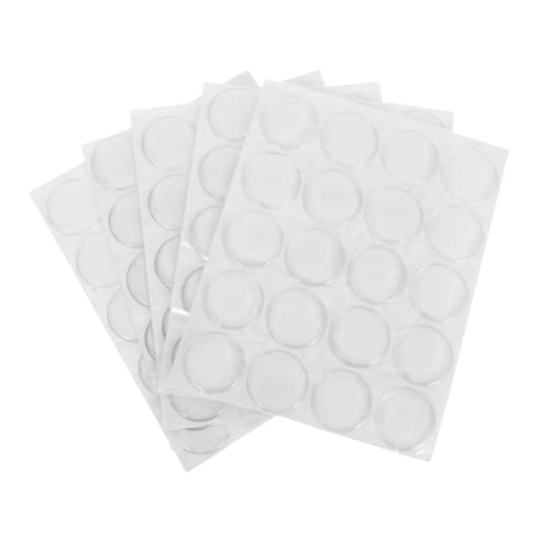 GALPADA 5 Blatt Runde Transparente Resin Edelstein Aufkleber Selbstklebend Wasserfest Flache Rückseite Geeignet für Schmuck Uhrdekoration DIY Bastelbedarf von GALPADA