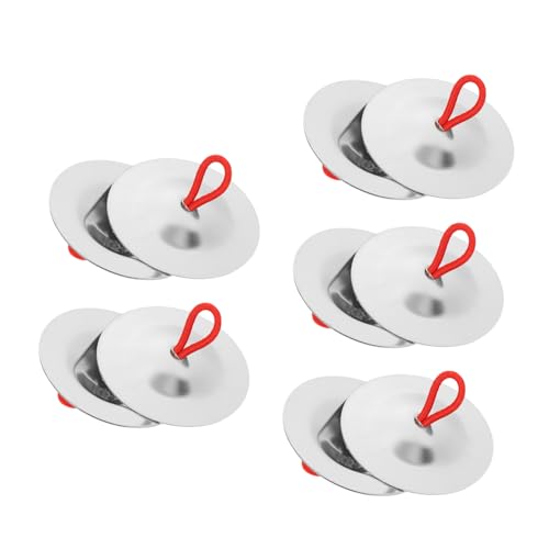 GALPADA 5 Paare Fingerzimbeln Musikinstrumente für Percussion für Tanz und Musikalische Früherziehung Sicher und Langlebig GALPADA 5 Paare Fingerzimbeln Musikinstrumente für Percussion für Tanz und Musikalische Früherziehung Sicher und Langlebig von GALPADA