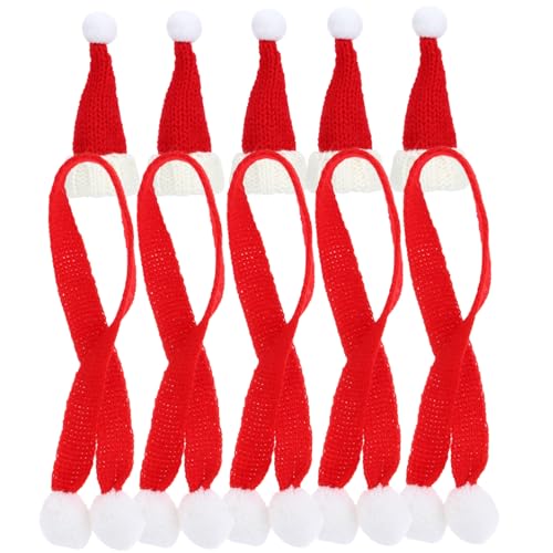GALPADA 5 Sätze Mini Strick Weihnachtsmützen und Schals aus Wolle Leichte Nikolausmütze Flaschen Deko Festlicher DIY Flaschenhut für Weihnachtsbaum und Party Teiliges GALPADA 5 Sätze Mini Strick Weihnachtsmützen und Schals aus Wolle Leichte Nikolausmütze Flaschen Deko Festlicher DIY Flaschenhut für Weihnachtsbaum und Party Teiliges von GALPADA