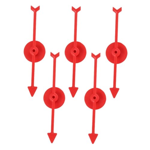 GALPADA 5 Stück Digitales Plattenspieler - Rad Erwachsene Mathe-Spiel Brettspiel aus Kunststoff Spielzeugwerkzeug Familienspiel Räder Kinderspielzeug Abs rot von GALPADA