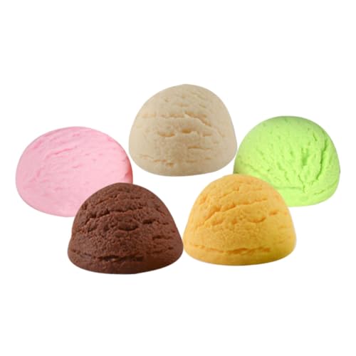 GALPADA 5 Stück Eiscreme Modell Teiliges Künstliche Deko Kugeln für Festlichkeiten Schaufenster und Desserts Farbenfroh und Langlebig Perfektes Zubehör für Dekoration und Kunstprojekte von GALPADA