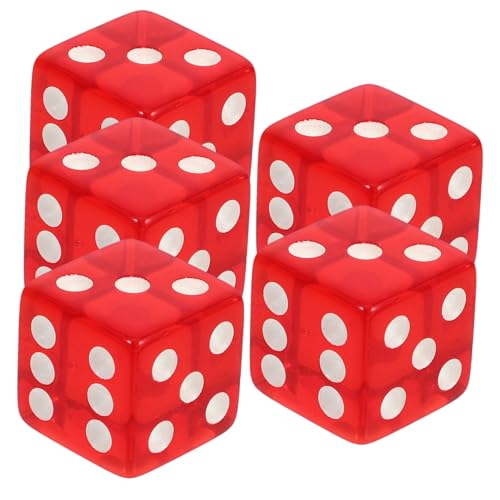 GALPADA 5 Stück Großes Würfelsieb Spiel Würfel Würfelspiele Transparente Würfel Klare Würfel 6 Seiten Würfel Tischspielwürfel Partywürfel Mehrseitige Würfel Polyedrische Würfel Acryl Rot GALPADA 5 Stück Großes Würfelsieb Spiel Würfel Würfelspiele Transparente Würfel Klare Würfel 6 Seiten Würfel Tischspielwürfel Partywürfel Mehrseitige Würfel Polyedrische Würfel Acryl Rot von GALPADA