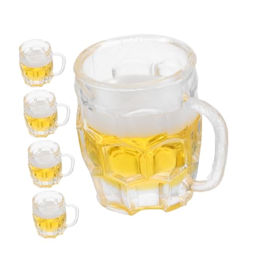 GALPADA 5 Stück Kleine Bierkrüge für Puppenhaus Dekoration Mikro Landschaftszubehör Simulationstassen für Kreative Spielsets Gelb GALPADA 5 Stück Kleine Bierkrüge für Puppenhaus Dekoration Mikro Landschaftszubehör Simulationstassen für Kreative Spielsets Gelb von GALPADA