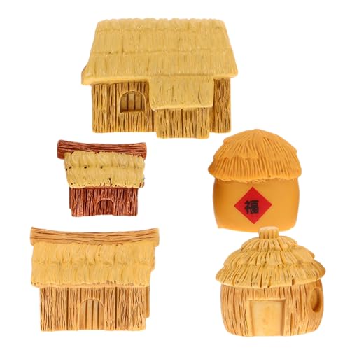 GALPADA 5 Stück Mini Hausfiguren Miniatur Dorfhüttenfigur Cottage Feengarten Kleines Haus Mikrolandschaftszubehör Für Bonsai Sukkulenten Blumentöpfe GALPADA 5 Stück Mini Hausfiguren Miniatur Dorfhüttenfigur Cottage Feengarten Kleines Haus Mikrolandschaftszubehör Für Bonsai Sukkulenten Blumentöpfe von GALPADA