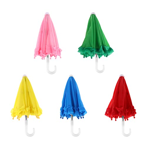 GALPADA 5 Stück Mini Lace Umbrella Toys Teiliges für DIY Malen Dekorative Requisiten Zufällige Farben für Partys und Fotografie Zufällige Farbe Zufällige Farbe von GALPADA