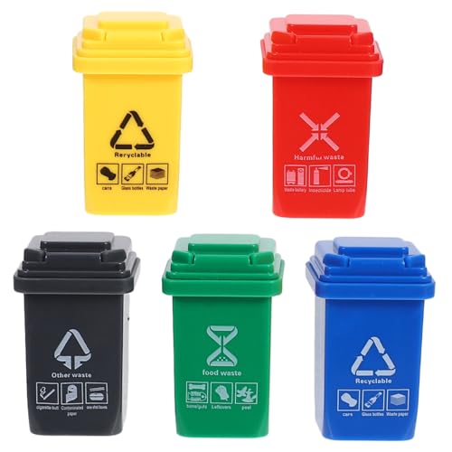 GALPADA 5 Stück Miniature Outdoor Mülltonnen Kompakte Mini Abfalleimer für Puppenhaus und Landschaftsmodelle Vielseitig Einsetzbare Miniatur Sanitäre Behälter zur Szenendekoration GALPADA 5 Stück Miniature Outdoor Mülltonnen Kompakte Mini Abfalleimer für Puppenhaus und Landschaftsmodelle Vielseitig Einsetzbare Miniatur Sanitäre Behälter zur Szenendekoration von GALPADA