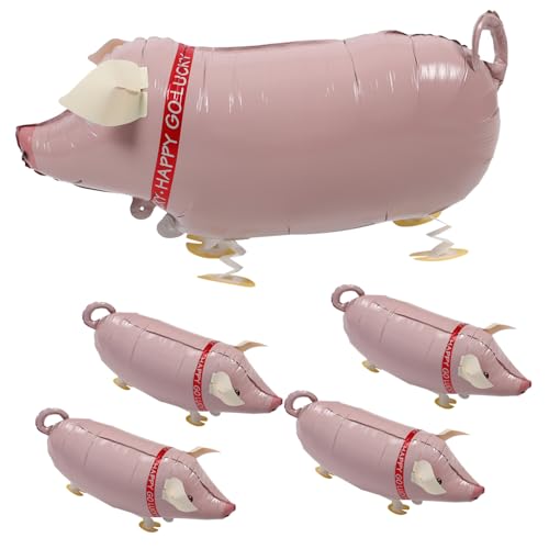 GALPADA 5 Stück Teiliges Aufblasbare Schwein Luftballons Kreative Schweinform für Partydekoration Robustes und Leichtes Material für Kindergeburtstage Indoor und Outdoor Spielspaß GALPADA 5 Stück Teiliges Aufblasbare Schwein Luftballons Kreative Schweinform für Partydekoration Robustes und Leichtes Material für Kindergeburtstage Indoor und Outdoor Spielspaß von GALPADA