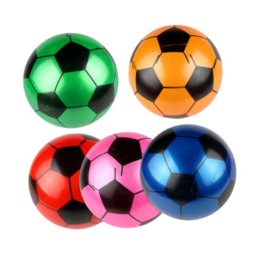 GALPADA 5 Stück Teiliges Aufblasbares Fußball Spielset für Leichte PVC Fußbälle Interaktives Outdoor und Indoor Sportspielzeug Bunte Sprungbälle für Jungen und Mädchen Zufällige Farbe GALPADA 5 Stück Teiliges Aufblasbares Fußball Spielset für Leichte PVC Fußbälle Interaktives Outdoor und Indoor Sportspielzeug Bunte Sprungbälle für Jungen und Mädchen Zufällige Farbe von GALPADA