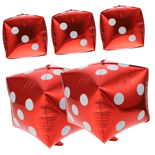 GALPADA 5 Stück Teiliges Folienballon Themen Party Deko Rot für Geburtstagsfeier Halloween und Spielnacht Dekoration GALPADA 5 Stück Teiliges Folienballon Themen Party Deko Rot für Geburtstagsfeier Halloween und Spielnacht Dekoration von GALPADA
