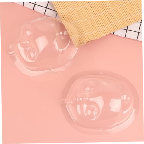 GALPADA 5 Stück Teiliges Mini Puppen Gesichtsabdeckungen Transparent Staubdichte DIY Puppenmasken mit Doppellöchern für Kleine Loli Puppen und Plüschtiere Bastelzubehör von GALPADA