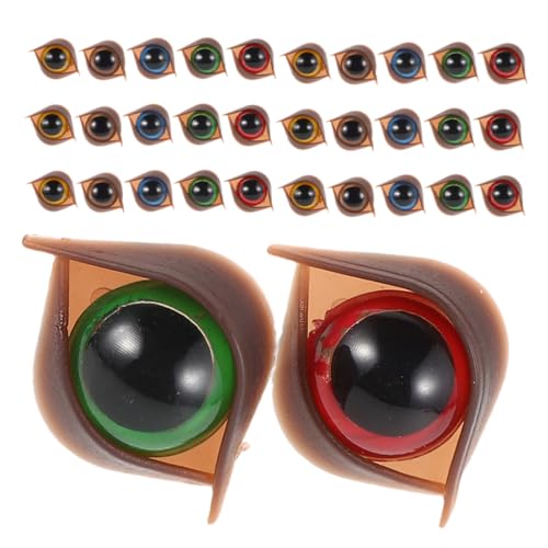 GALPADA 50 Stück Augen aus Kunststoff mit Unterlegscheiben für DIY Plüschtiere für Häkelprojekte Bastelbedarf für Weiche Spielzeuge und Puppen von GALPADA