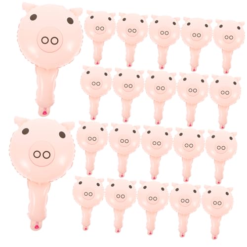 GALPADA 50 Stück Cartoon Schwein Aluminium Folienballons Handliche Party Dekoration für Kindergeburtstage und von GALPADA