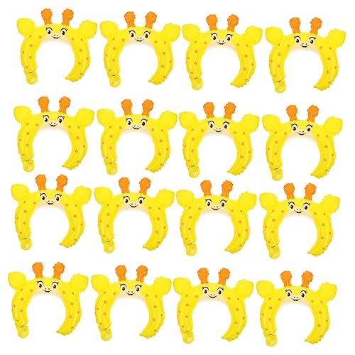 GALPADA 50 Stück Giraffenballons Partytütenfüller Kinderzahlen Tiergeburtstagsdekorationen Aufblasbar Helium Geburtstagsparty Zubehör Süßer Ballon Für Charakter Gelbe von GALPADA