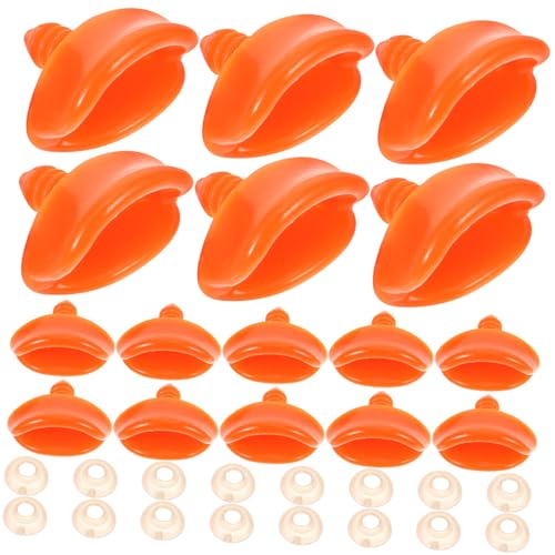 GALPADA 50 Stück Kleiner Entenschnabel Mund-Kit Entenschnabel zum Basteln Mundspielzeug Mini-Entenmaul Mini- Spielzeugmund Munddekoration zum Selbermachen Orange von GALPADA