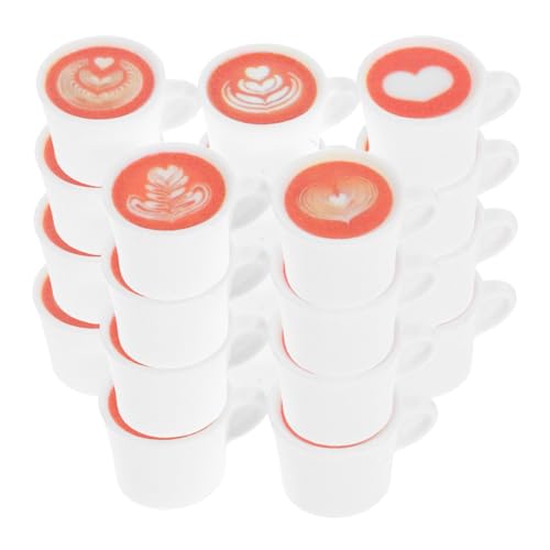 GALPADA 50 Stück Mini Resin Cups Miniature Dollhouse Kitchen Kleine Harz Kaffeetassen für Mikro Kaffeeladen Kreative Tischdekoration und DIY Bastelzubehör Robust und Vielseitig von GALPADA