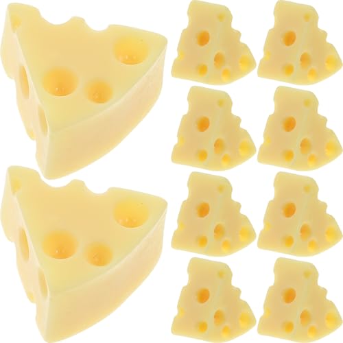 GALPADA 50 Stücke Künstliche Käse Modelle Miniatur Simulation Lebensmittel für Dekoration Realistisches Käse Spielzeug für Küche und Party von GALPADA