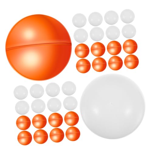 GALPADA 50 Stück Öffnbare Lotteriekugeln aus Kunststoff Nahtlose Raffle Balls in Orange und Weiß Leichtgewichtige Spielkugeln für Tombola Party und Weihnachtsfeier GALPADA 50 Stück Öffnbare Lotteriekugeln aus Kunststoff Nahtlose Raffle Balls in Orange und Weiß Leichtgewichtige Spielkugeln für Tombola Party und Weihnachtsfeier von GALPADA