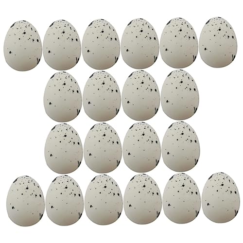 GALPADA 50 Stück Schaumstoff Eier Miniatur Ostereier Simulation Leichte DIY Deko Fotorequisite für Basteln Osterdekoration Party Zubehör von GALPADA