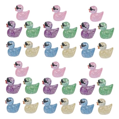 GALPADA 50 Stück Teiliges Mini Enten aus Leuchtendem Harz Bunte Mikro Landschafts Dekoration für Garten Aquarium Puppenhaus und Auto Detailreiche Miniaturfiguren für Innen und GALPADA 50 Stück Teiliges Mini Enten aus Leuchtendem Harz Bunte Mikro Landschafts Dekoration für Garten Aquarium Puppenhaus und Auto Detailreiche Miniaturfiguren für Innen und von GALPADA