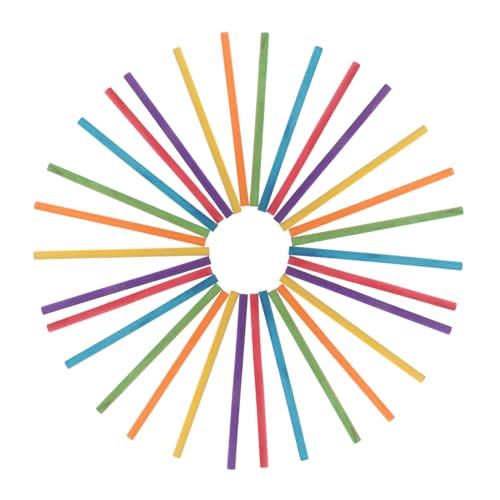 GALPADA 50 Stück Teiliges Set Bunte Holzrhythmusstöcke aus Natürlichem Holz Kindgerechte Runde Percussion Sticks Fördert Musikalische Entwicklung und Koordination für Vorschule und GALPADA 50 Stück Teiliges Set Bunte Holzrhythmusstöcke aus Natürlichem Holz Kindgerechte Runde Percussion Sticks Fördert Musikalische Entwicklung und Koordination für Vorschule und von GALPADA