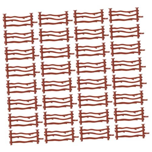 GALPADA 50 Stück Teiliges Spielset aus Kunststoff Hohe Simulation Pädagogisches Zaunmodell für Geeignet für Bauernhof szenen DIY Landschaftsdeko und Spielzeugfarm Zubehör von GALPADA