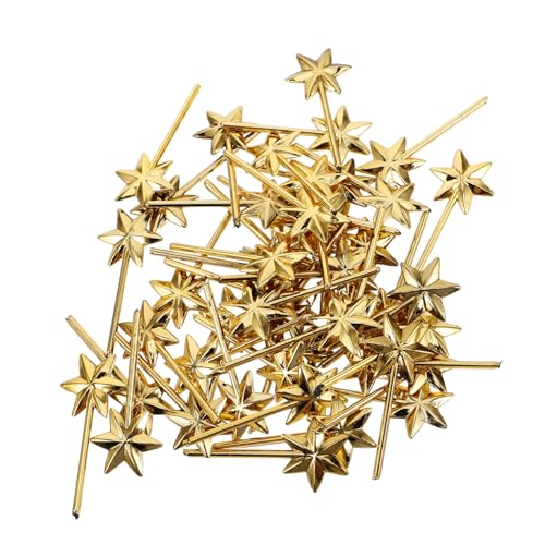 GALPADA 50Stücke Mini Hexagramm Zauberstäbe Tragbare Bastelstäbe mit Einzigartigem Design für Kreative Projekte Langlebig und Vielseitig Einsetzbar für Dekorationen von GALPADA
