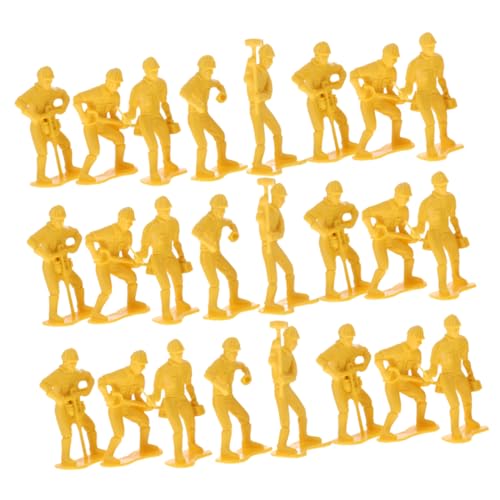 GALPADA 54Stücke Teiliges Modellset für Ingenieurarbeiter Detaillierte Miniaturfiguren für Spielideen für Praktische Dekoration für Heimwerkerprojekte von GALPADA