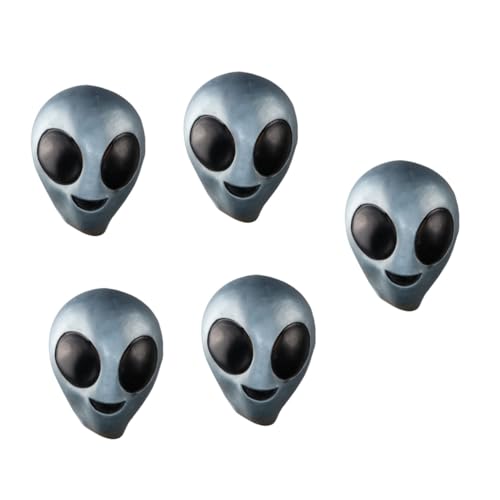 GALPADA 5St Gruselige Kopfmaske aus Latex Cosplay-Maske Alien-Schädelmaske voll Kleidung Kostüm Kopfbedeckung Halloween-Alien-Gesichtsmaske Erwachsener Haube Kostüme Zubehör von GALPADA