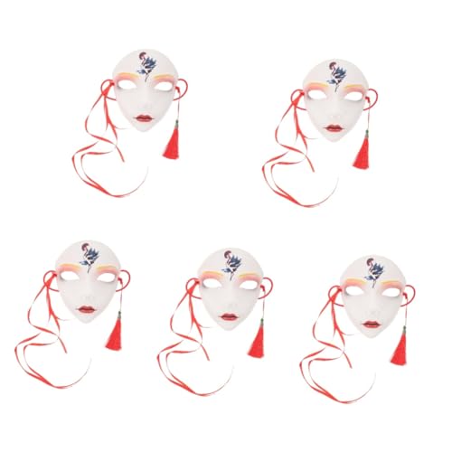 GALPADA 5St Hanfu-Maske Halloween-Maske Plastikmaske für Cosplay Erwachsene Frauenmaske Halloween-Party-Maskendekor Halloween-Dekoration Abschlussball schmücken Werkzeug Requisiten Zubehör von GALPADA