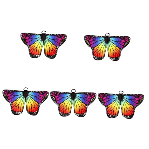 GALPADA 5St Schmetterlings- -Schal Kinderkleider Kostüme Tanz-Schmetterlingsumhang Bühnenaufführungs-Schmetterlingsumhang Europäisch und amerikanisch schmücken Zubehör Kleidung rotieren von GALPADA