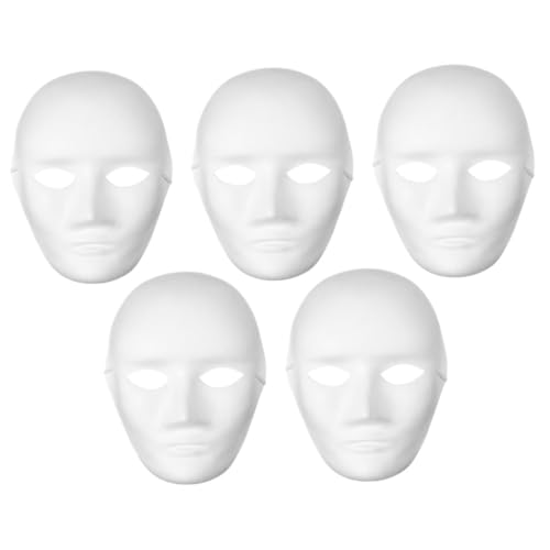 GALPADA 5er-pack Leere Weiße Papiermasken Bastelmasken Für Kinder Tanz- Und Eventdekorationen GALPADA 5er-pack Leere Weiße Papiermasken Bastelmasken Für Kinder Tanz- Und Eventdekorationen von GALPADA