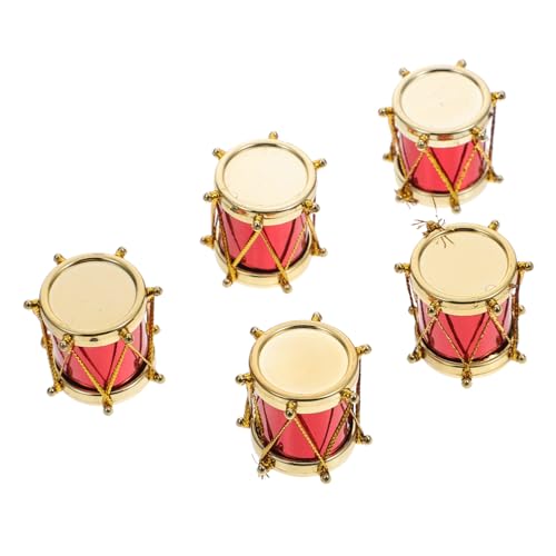 GALPADA 5Stücke Trommel für Puppenhaus Dekoration Teile Musikinstrument Mini für Fotostütze und Kreative Szenen für Landschaften und Puppenhaus Layouts GALPADA 5Stücke Trommel für Puppenhaus Dekoration Teile Musikinstrument Mini für Fotostütze und Kreative Szenen für Landschaften und Puppenhaus Layouts von GALPADA