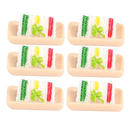GALPADA 6 Pcs Puppe Modell Dekoration Ornament Dessert Lebensmittel Mini Modelle Mini Kuchen von GALPADA